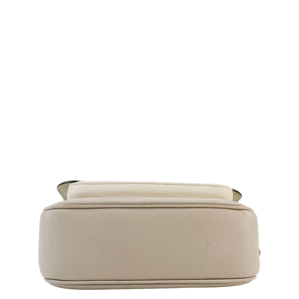 LOUIS VUITTON Lockme Tender Grained Calfskin Leather Shoulder Bag Greige