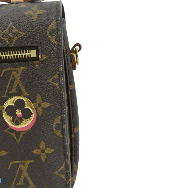 LOUIS VUITTON Lovelock Metis Pochette Patches Monogram Canvas Crossbody Bag Brown