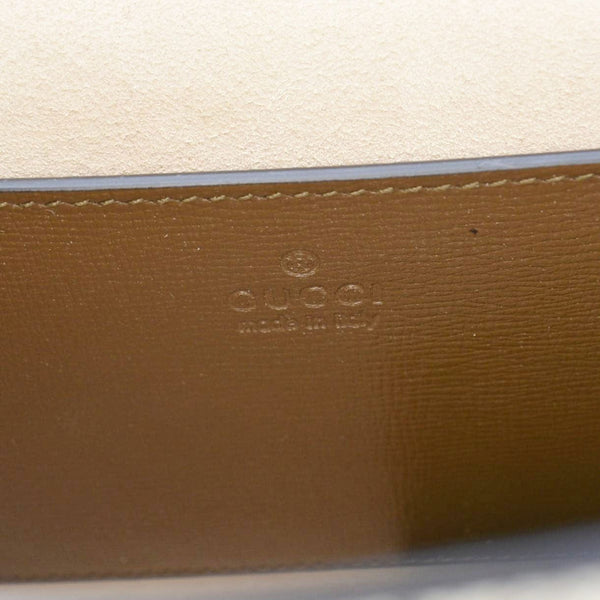 GUCCI Horsebit 1955 Small GG Supreme Canvas Shoulder Bag Beige 677286