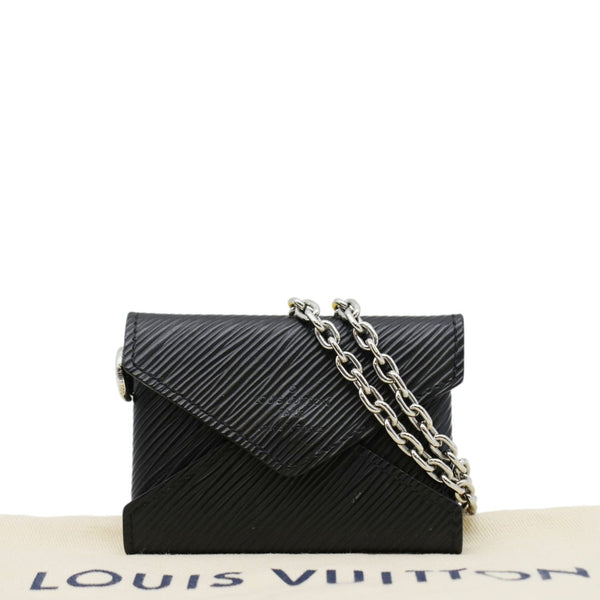 LOUIS VUITTON Kirigami Clutch Black front side