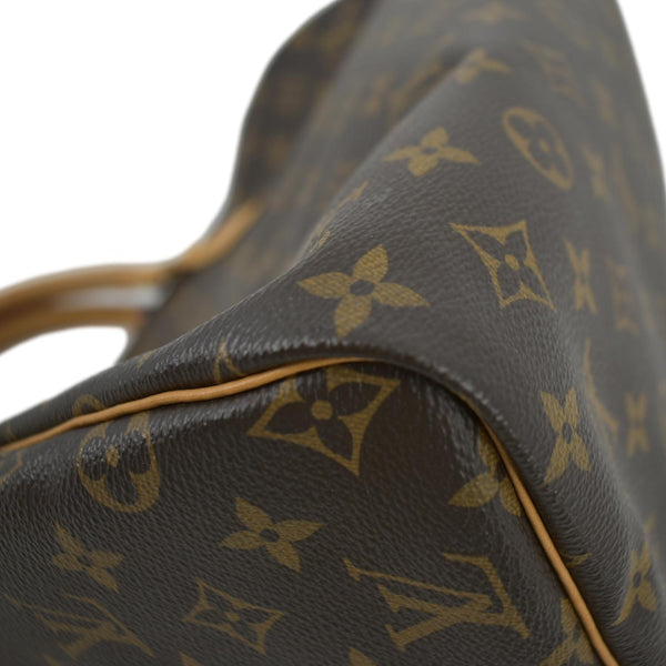 LOUIS VUITTON Speedy 30 Monogram Canvas Satchel Bag Brown