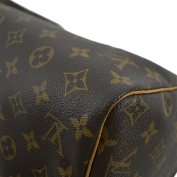 LOUIS VUITTON Speedy 30 Monogram Canvas Satchel Bag Brown