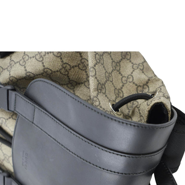 GUCCI Soft GG Supreme Canvas Backpack Bag Beige 450958