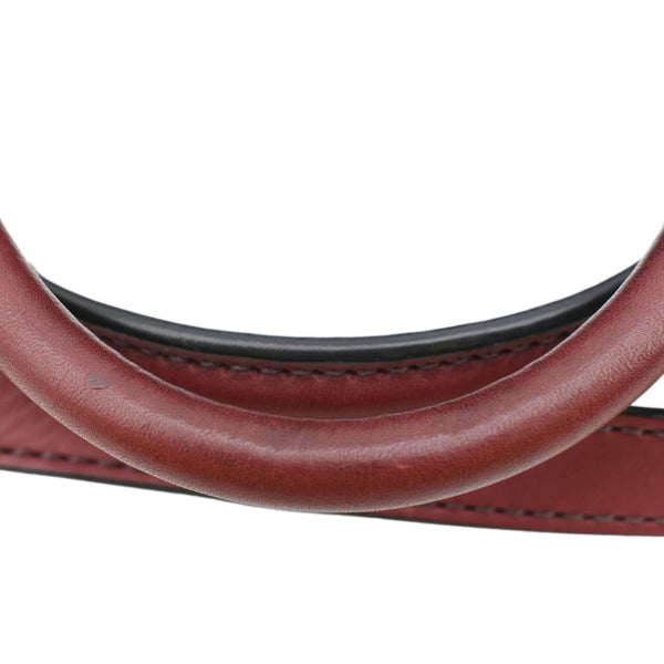 BURBERRY Harcourt Medium Leather Shoulder Bag Burgundy