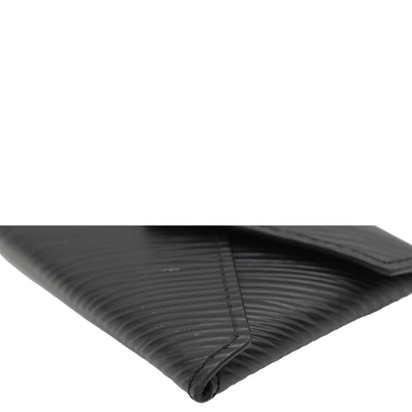 LOUIS VUITTON Kirigami Necklace Epi Leather Clutch Black