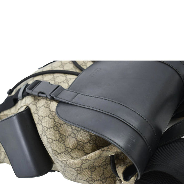 GUCCI Soft GG Supreme Canvas Backpack Bag Beige 450958