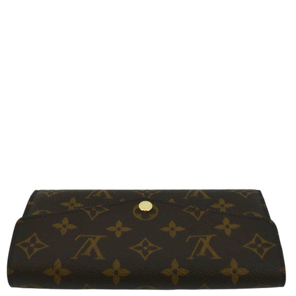 LOUIS VUITTON Sarah Monogram Canvas Wallet Brown