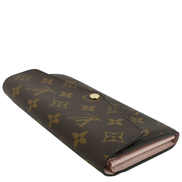 LOUIS VUITTON Sarah Monogram Canvas Wallet Brown