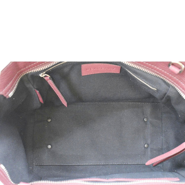 BURBERRY Harcourt Medium Leather Shoulder Bag Burgundy