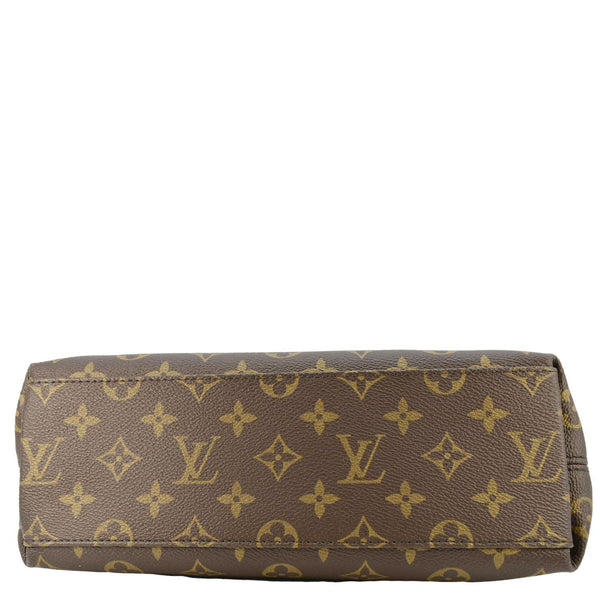 LOUIS VUITTON Tuileries Besace Monogram Canvas Shoulder Bag Navy Blue