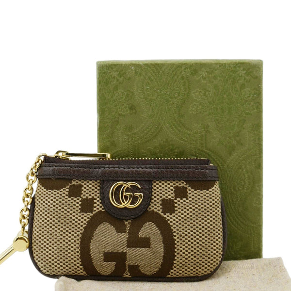 GUCCI Ophidia Jumbo GG Canvas Key Case Beige 671722