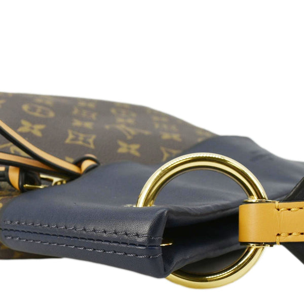 LOUIS VUITTON Tuileries Besace Monogram Canvas Shoulder Bag Navy Blue