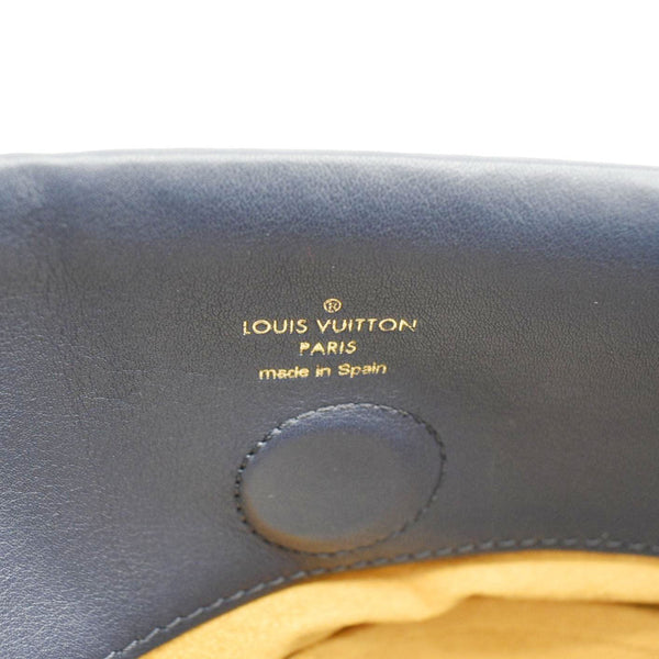LOUIS VUITTON Tuileries Besace Monogram Canvas Shoulder Bag Navy Blue