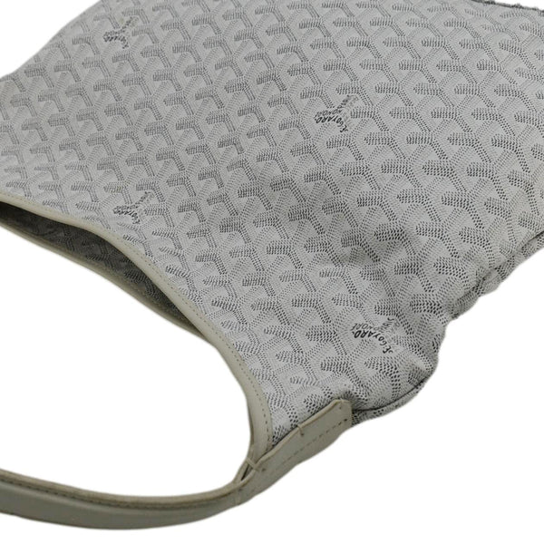 GOYARD Boheme Canvas Hobo Bag White
