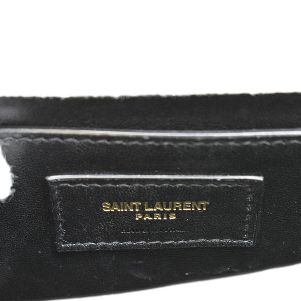 YVES SAINT LAURENT Patchwork Jamie Jersey Wool Shoulder Bag Beige