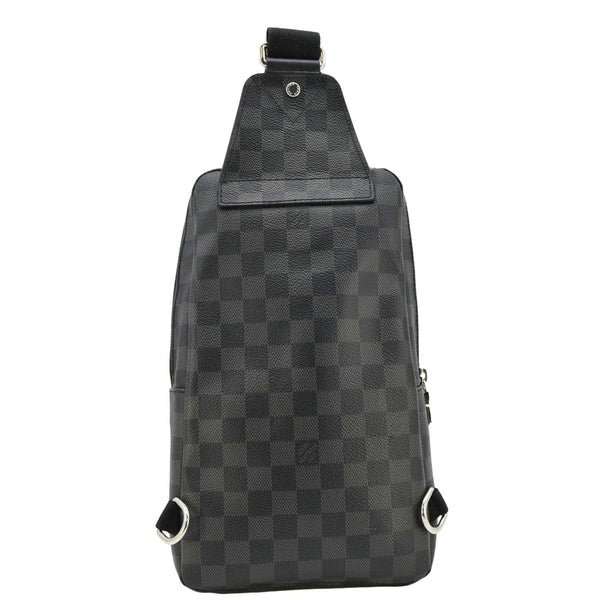 LOUIS VUITTON Avenue Sling Damier Graphite Backpack Bag Black