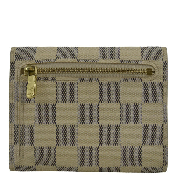 LOUIS VUITTON Koala Damier Azur Wallet White