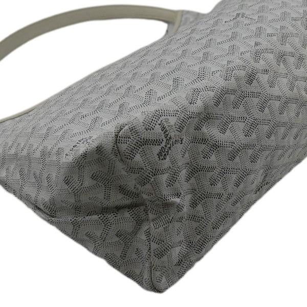 GOYARD Boheme Canvas Hobo Bag White