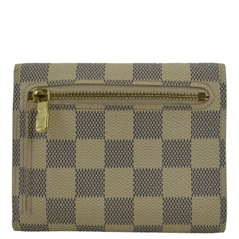 LOUIS VUITTON Koala Damier Azur Wallet White