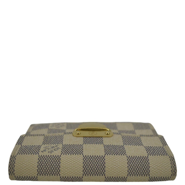 LOUIS VUITTON Koala Damier Azur Wallet White