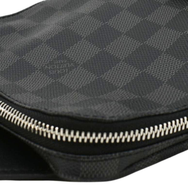 LOUIS VUITTON Avenue Sling Damier Graphite Backpack Bag Black