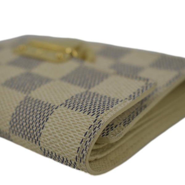 LOUIS VUITTON Koala Damier Azur Wallet White