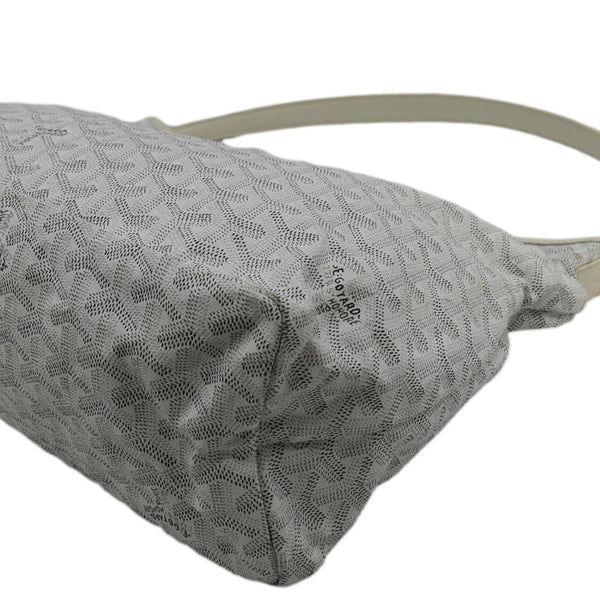 GOYARD Boheme Canvas Hobo Bag White