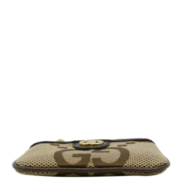 GUCCI Ophidia Jumbo GG Canvas Key Case Beige 671722