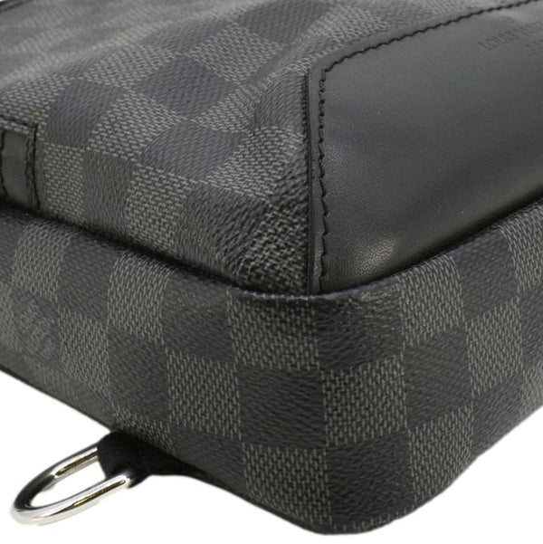 LOUIS VUITTON Avenue Sling Damier Graphite Backpack Bag Black