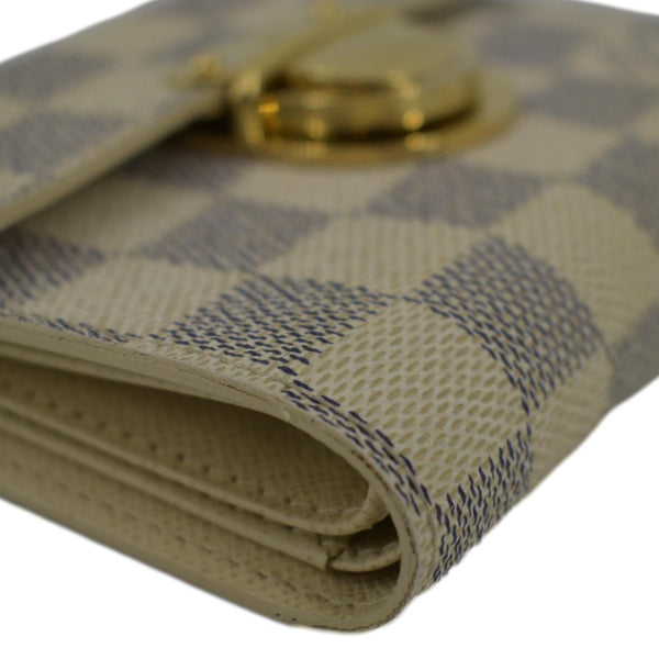 LOUIS VUITTON Koala Damier Azur Wallet White