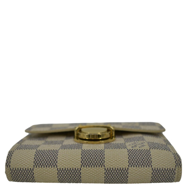 LOUIS VUITTON Koala Damier Azur Wallet White