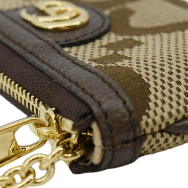 GUCCI Ophidia Jumbo GG Canvas Key Case Beige 671722