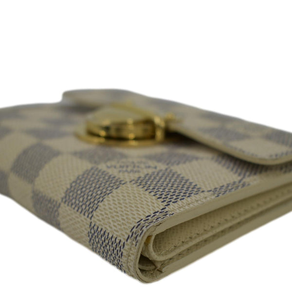 LOUIS VUITTON Koala Damier Azur Wallet White