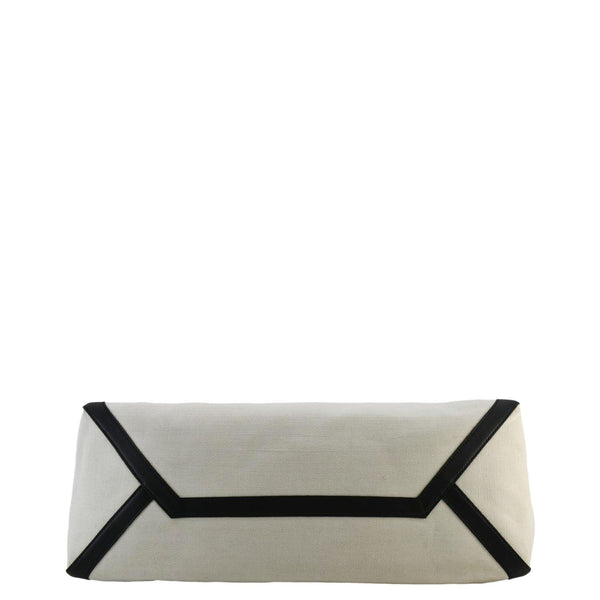 VALENTINO GARAVANI VLTN Canvas Tote Bag White