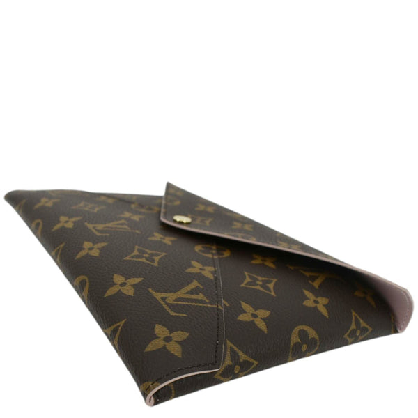 LOUIS VUITTON Kirigami Pochette Large Monogram Canvas Clutch Brown