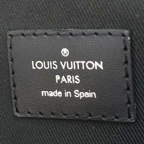 LOUIS VUITTON Avenue Sling Damier Graphite Backpack Bag Black