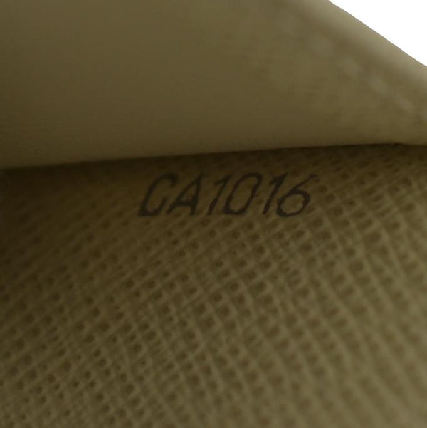 LOUIS VUITTON Koala Damier Azur Wallet White