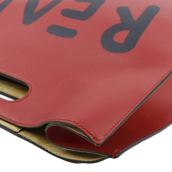 GUCCI Ghost Real Large XL Leather Tote Bag Red 415883