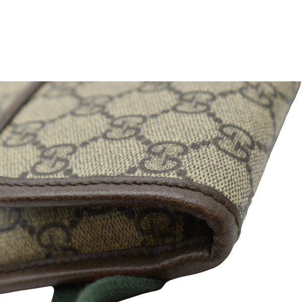 GUCCI Neo Vintage Canvas Belt Bag Beige corner side