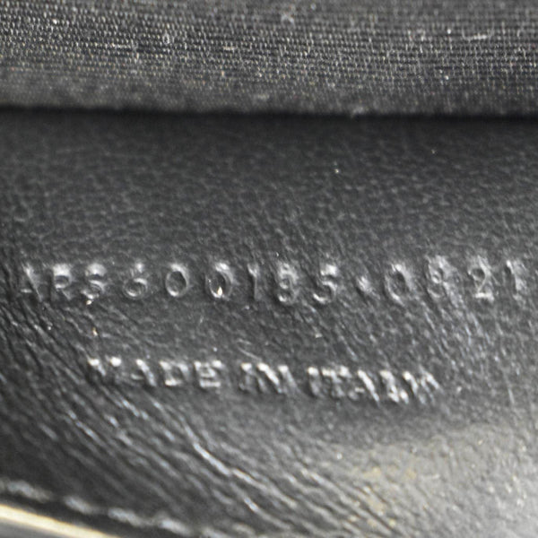 YVES SAINT LAURENT Envelope Medium Mixed Matelasse Leather Shoulder Bag Black