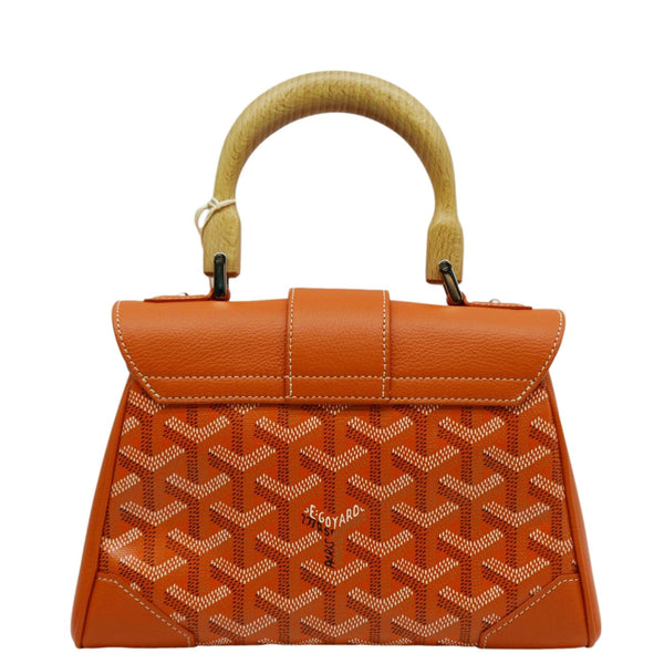 GOYARD Saigon Chevron Shoulder Bag Orange back look