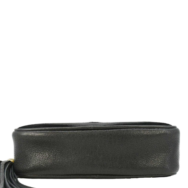 YVES SAINT LAURENT Lou Camera Chevron Leather Crossbody Bag Black