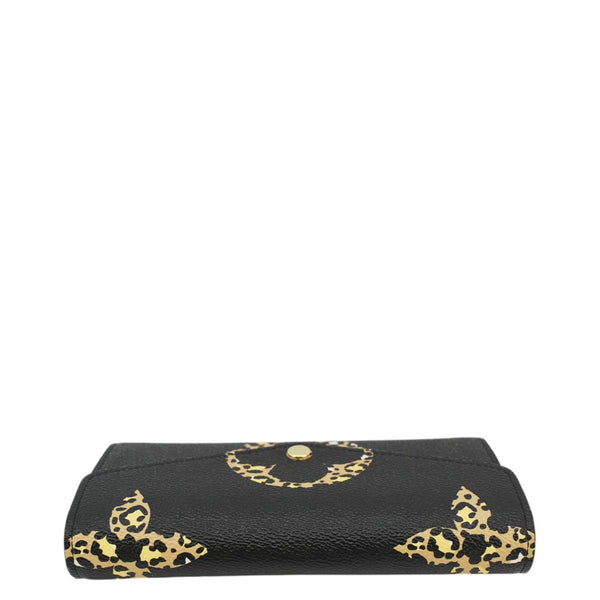 LOUIS VUITTON Giant Jungle Sarah Leather Wallet Black