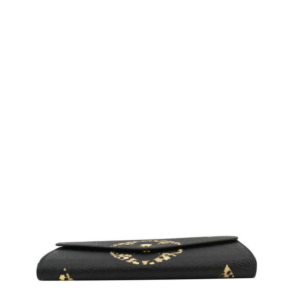 LOUIS VUITTON Giant Jungle Sarah Leather Wallet Black