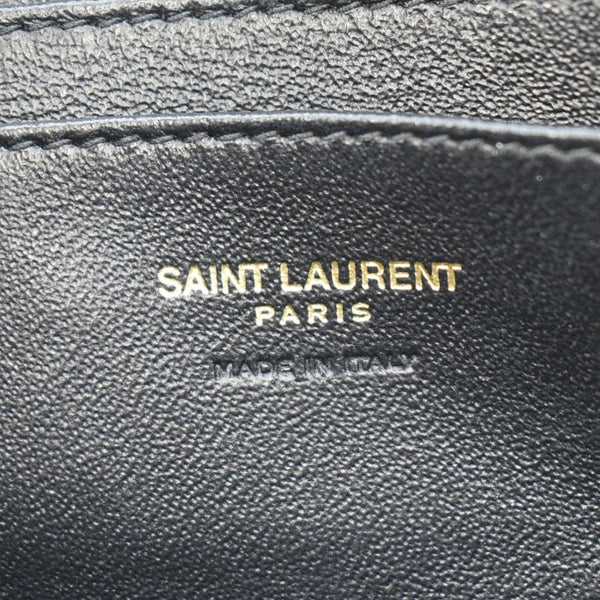 YVES SAINT LAURENT Lou Camera Chevron Leather Crossbody Bag Black