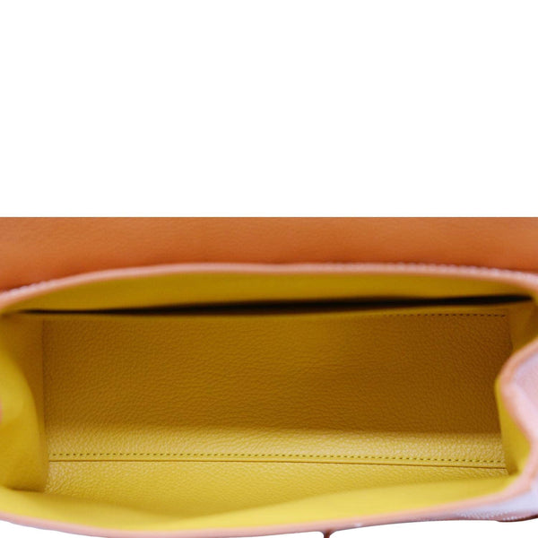 GOYARD Saigon Chevron Print Coated Canvas Top Handle Shoulder Bag Orange