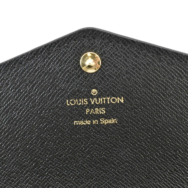 LOUIS VUITTON Giant Jungle Sarah Leather Wallet Black