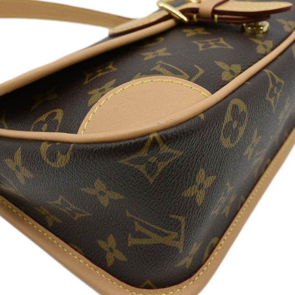 LOUIS VUITTON Brown Crossbody Bag right lower corner look