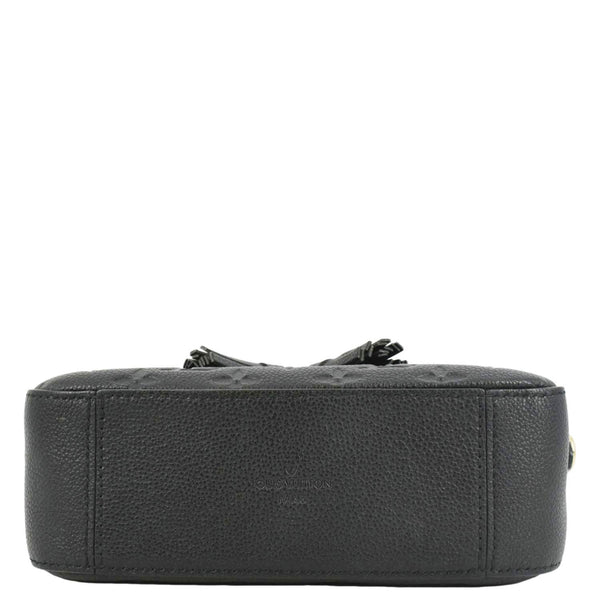 LOUIS VUITTON Saintonge Monogram Empreinte Leather Top Handle Satchel Bag Black