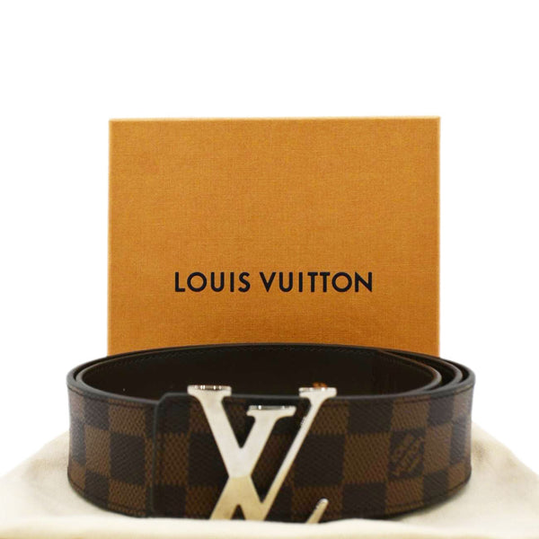 LOUIS VUITTON Ebene Belt Brown front side